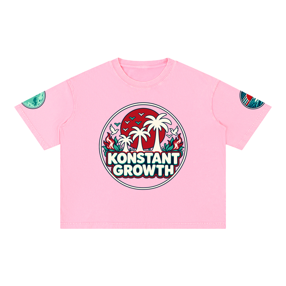 Mineral Wash Boxy Cotton T-Shirt ODMPOD