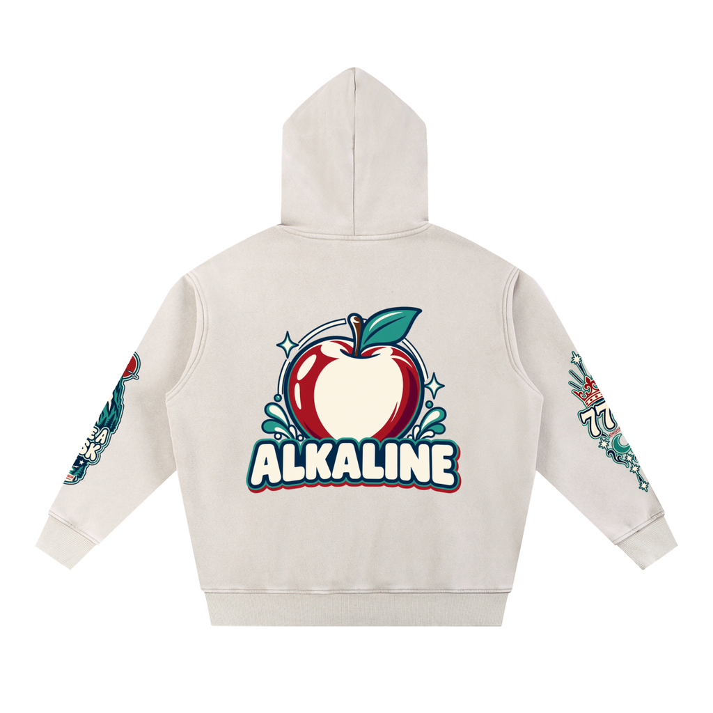 Snow Wash Fleece Oversize Hoodie