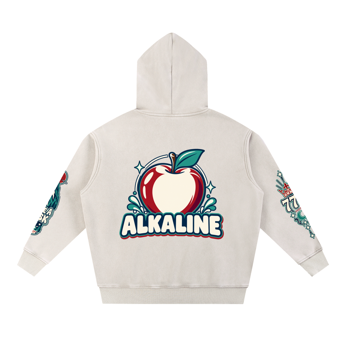 Snow Wash Fleece Oversize Hoodie