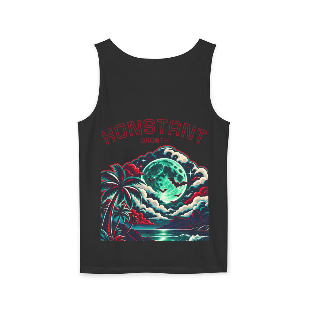 Konstant Growth tropical moon illustration Tank Top | motivational graphic