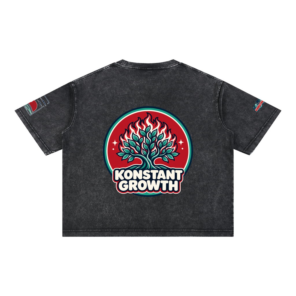 Konstant Growth Vintage — Mineral Wash Boxy Cotton T-Shirt