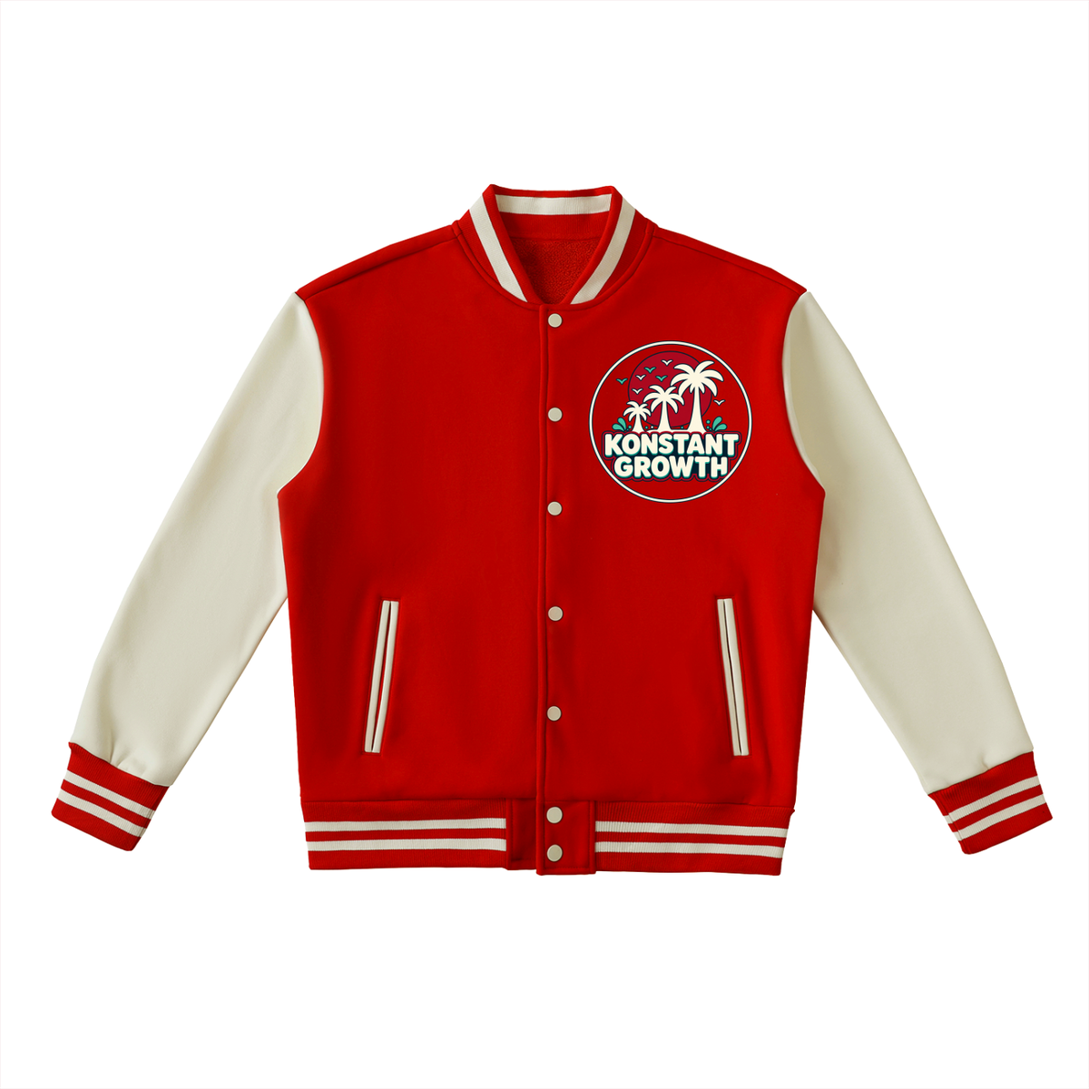 Two-Tone Fleeced Varsity Jacket ODMPOD