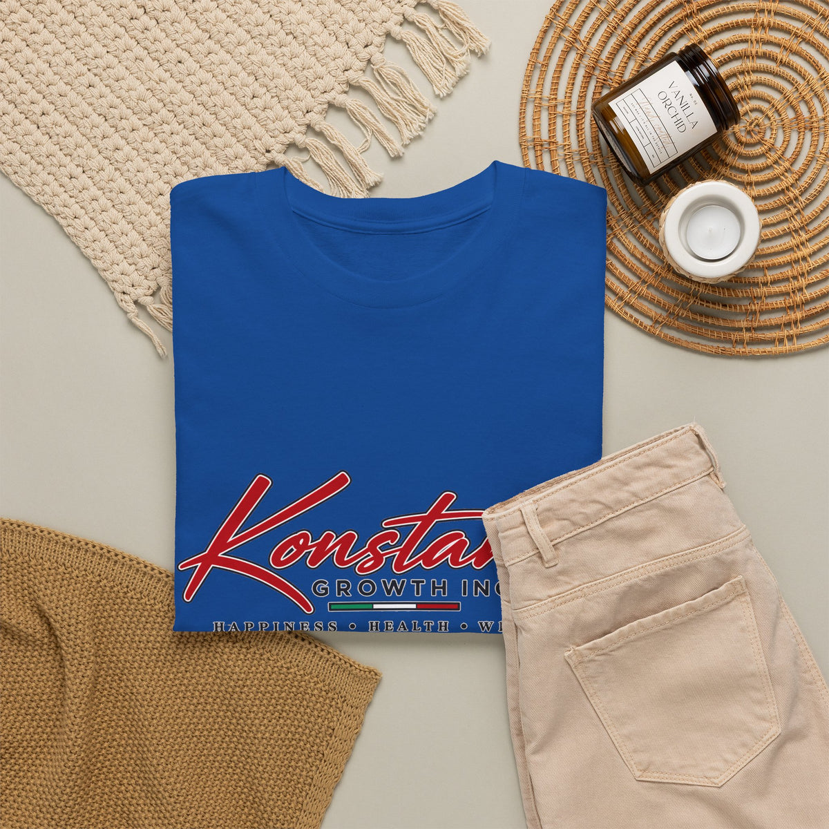 Konstant Growth Inc. Tee — Retro Car & Palm Beach Graphic T-Shirt