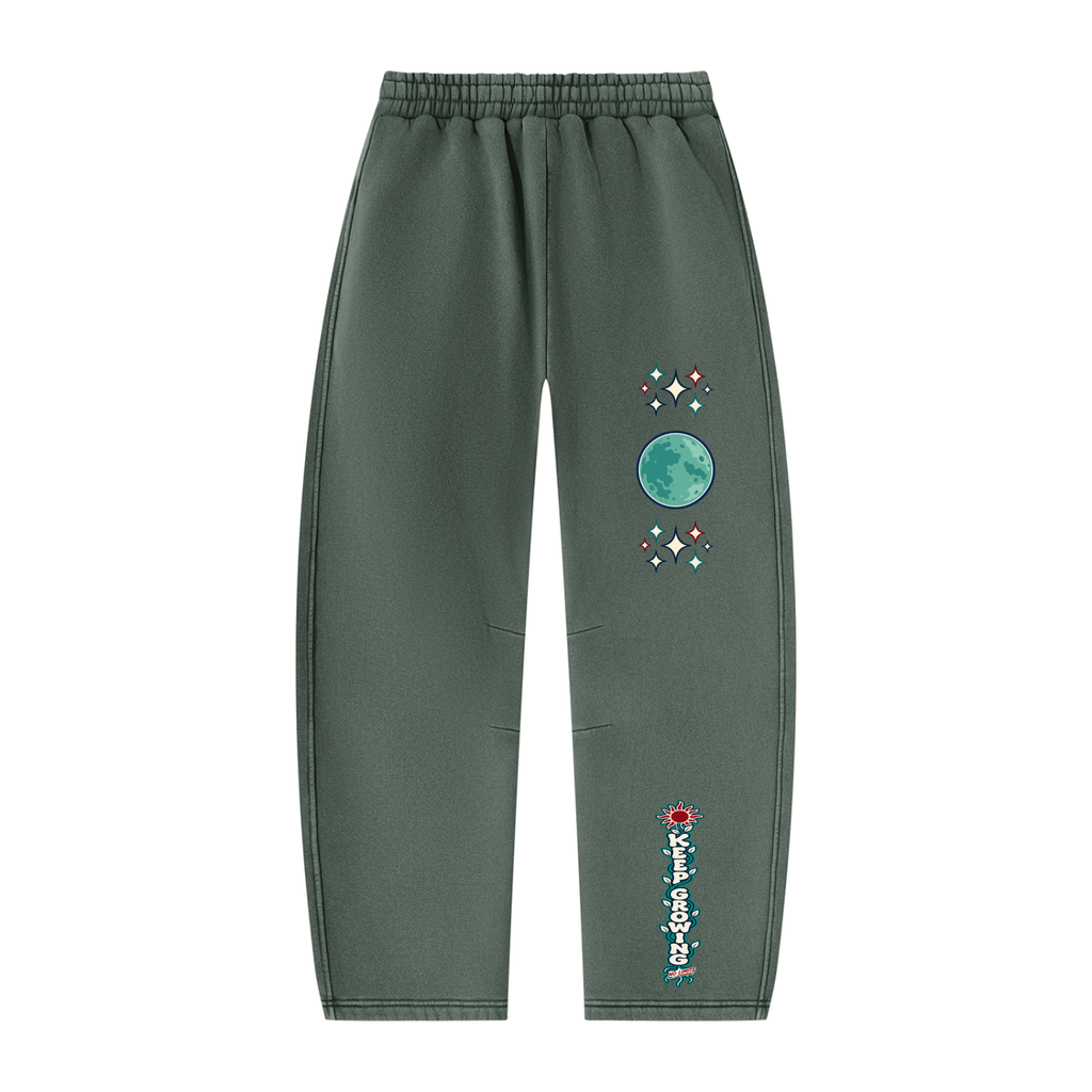 Konstant Growth Vintage — Unisex Vintage Wash Barrel Leg Fleece Sweatpants