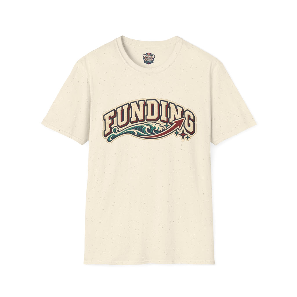 Funding Surf Crest T-Shirt — "Clean Build Fund" Retro Beach Graphic Tee