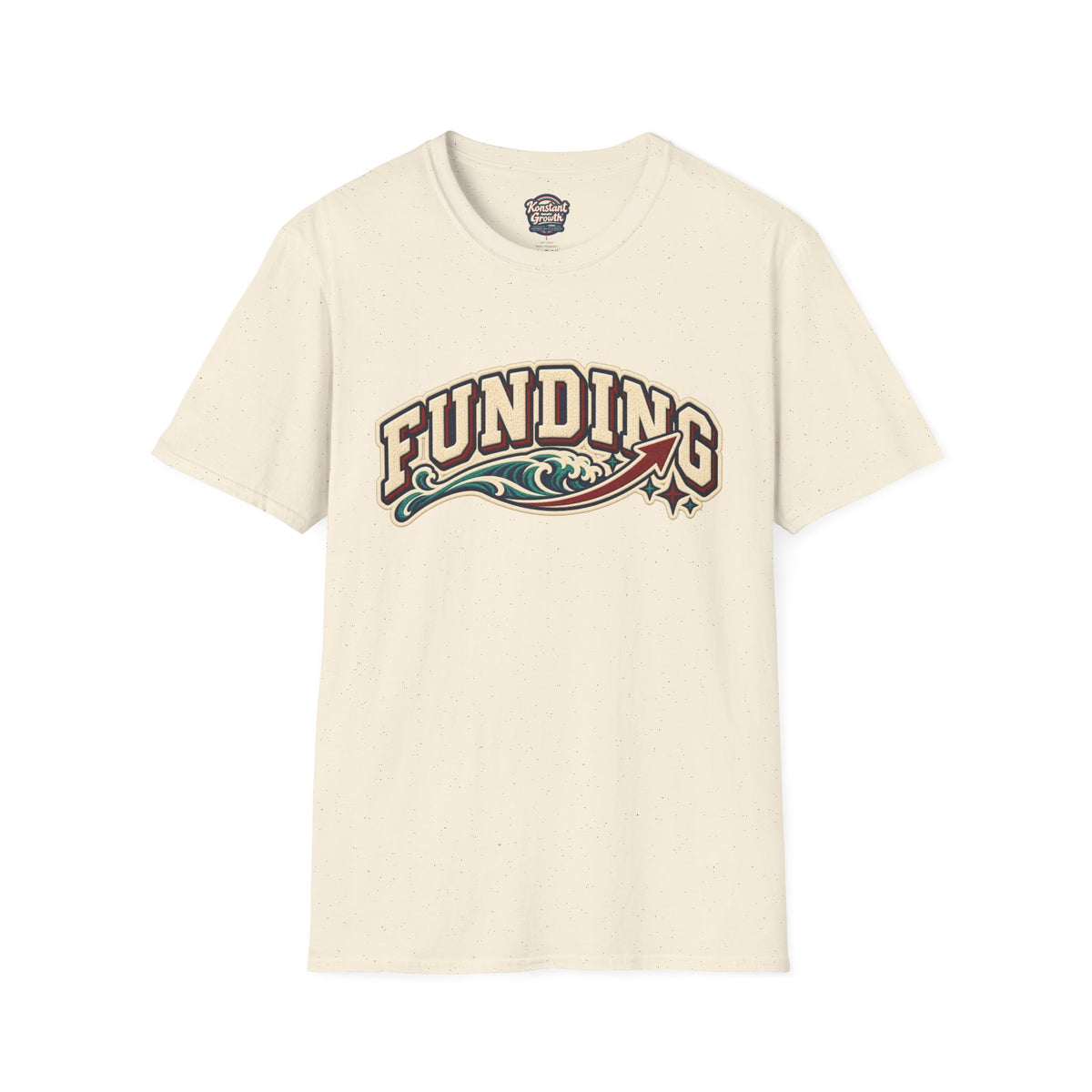 Funding Surf Crest T-Shirt — "Clean Build Fund" Retro Beach Graphic Tee