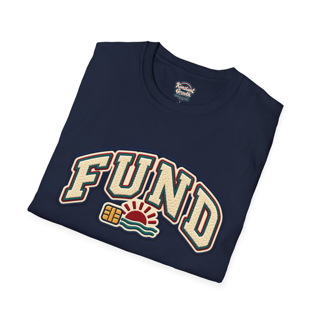 Fund & Grow Graphic T-Shirt — Retro Surf Floral Design