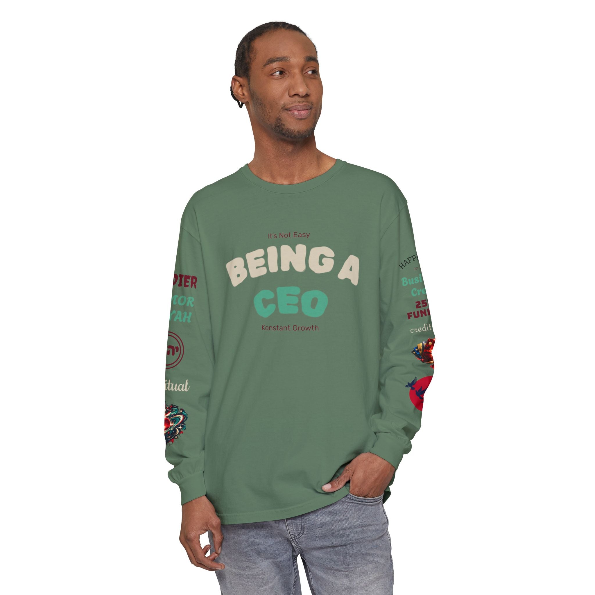 Konstant Growth Vintage Wash Long Sleeve | Premium Entrepreneur T-Shirt