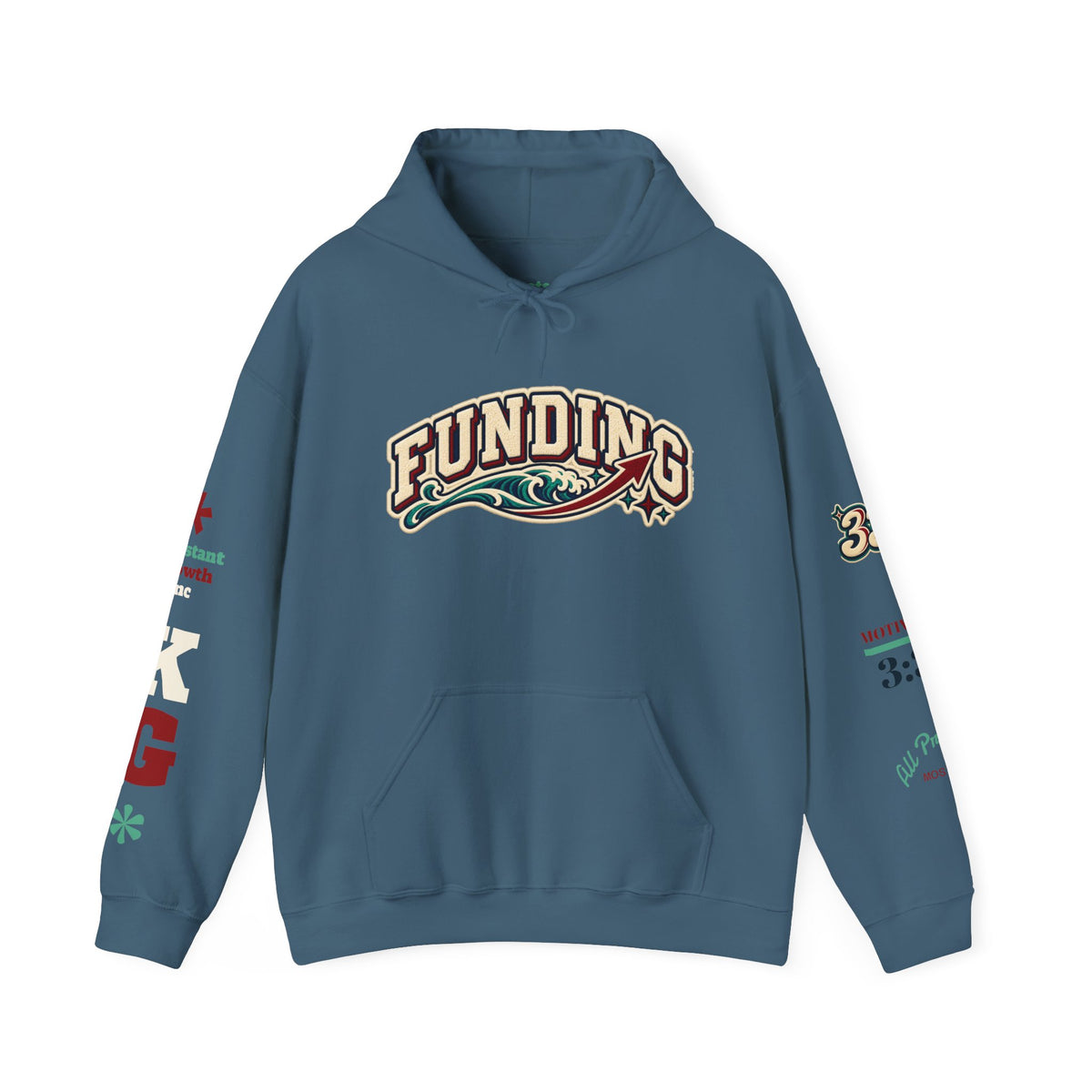 Funding Crewneck Hoodie — "Clean Build Fund" Graphic Pullover Printify