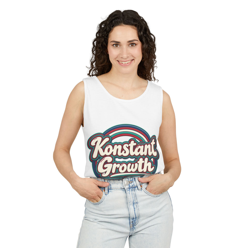 Konstant Growth tropical moon illustration Tank Top | motivational graphic