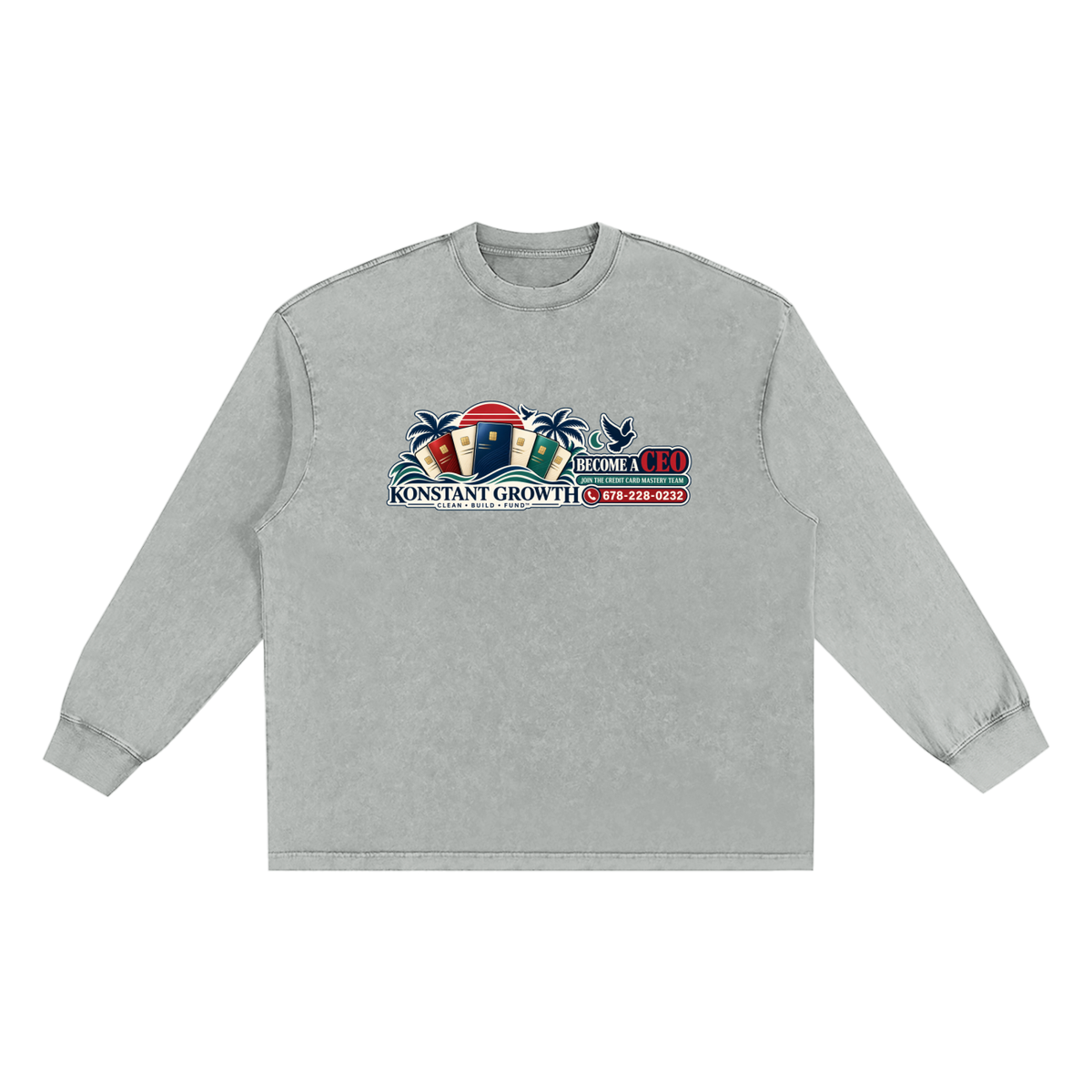 Konstant Growth Vintage — Snow-Washed Frayed-Edge Tee — Edition I ODMPOD