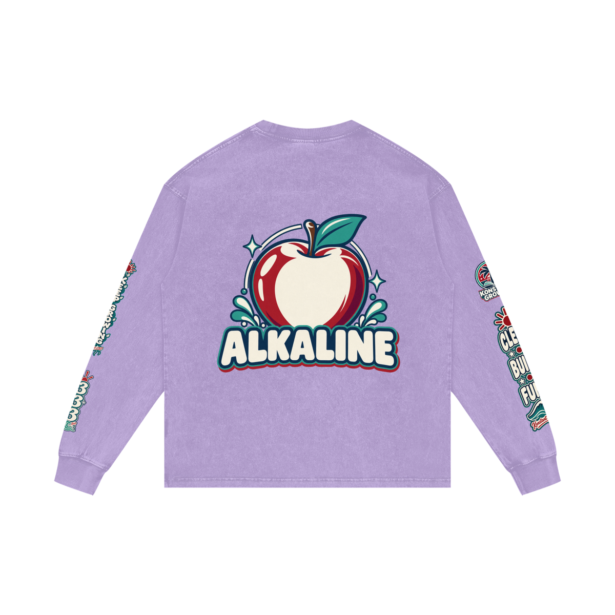 Acid Wash Oversize Long Sleeve T-Shirt