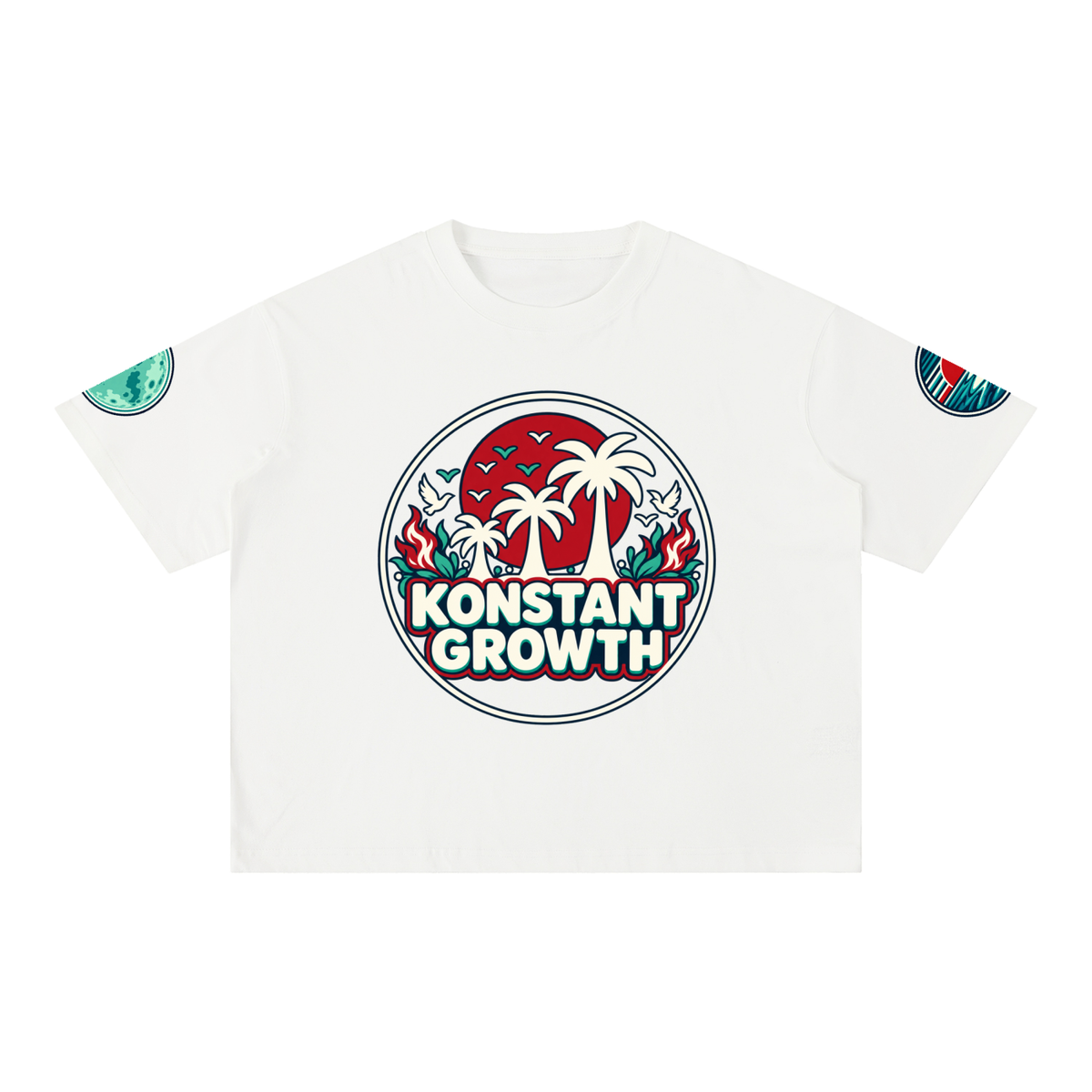 Mineral Wash Boxy Cotton T-Shirt ODMPOD