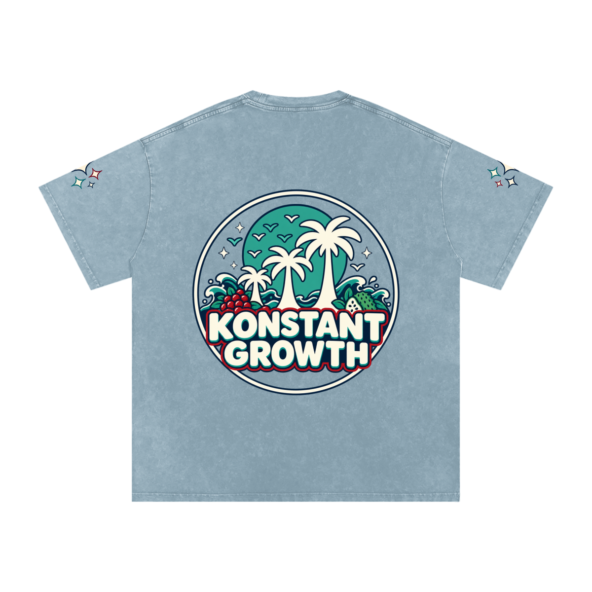 Snow Washed Oversized Cotton T-Shirt ODMPOD