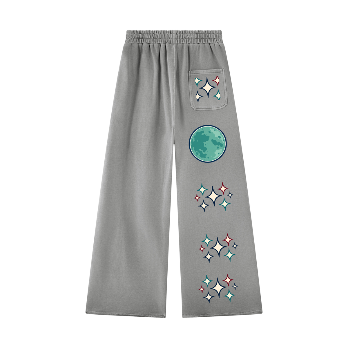 Unisex Vintage Wash Raw Edge Sweatpants ODMPOD