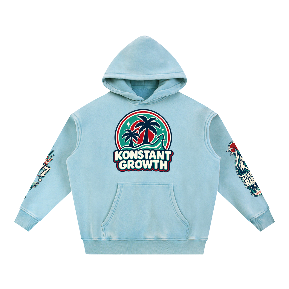 Konstant Growth Vintage — Alkaline Apple Snow-Wash Hoodie ODMPOD