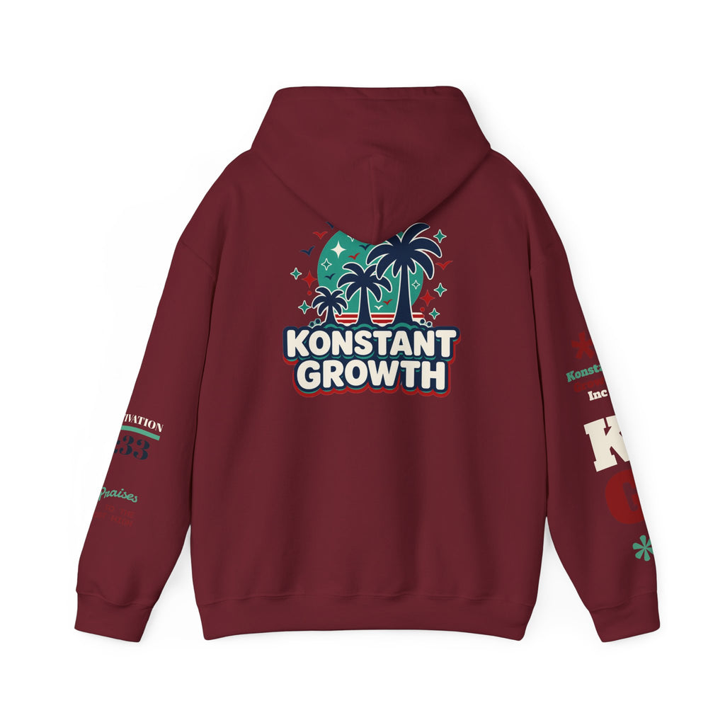 Konstant Growth Hoodie — Retro Palm Tree Graphic Sweatshirt