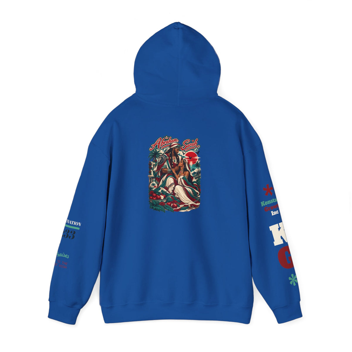 Hoodie - 'Divine Love' Graphic Hoodie with Vintage Bird & Floral Back Artwork