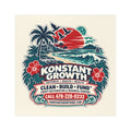 Car Magnet — "Konstant Growth Inc." Tropical Luxury Design (Happiness • Health • Wealth)
