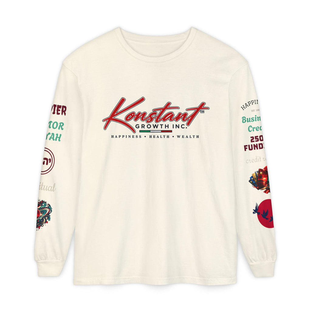 Konstant Growth Inc. Long Sleeve Tee — Tropical Moon Beach Graphic