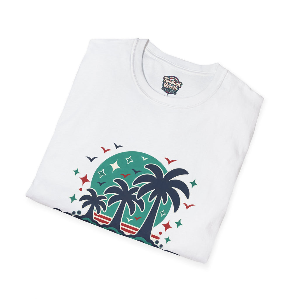 Konstant Growth Palm Tree T‑Shirt — Tropical Motivational Graphic Tee