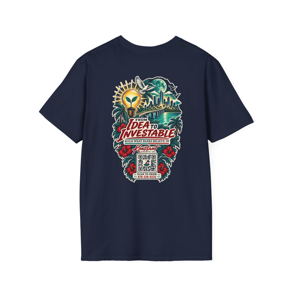 Konstant Growth 'Idea to Investable' Graphic T-Shirt Printify