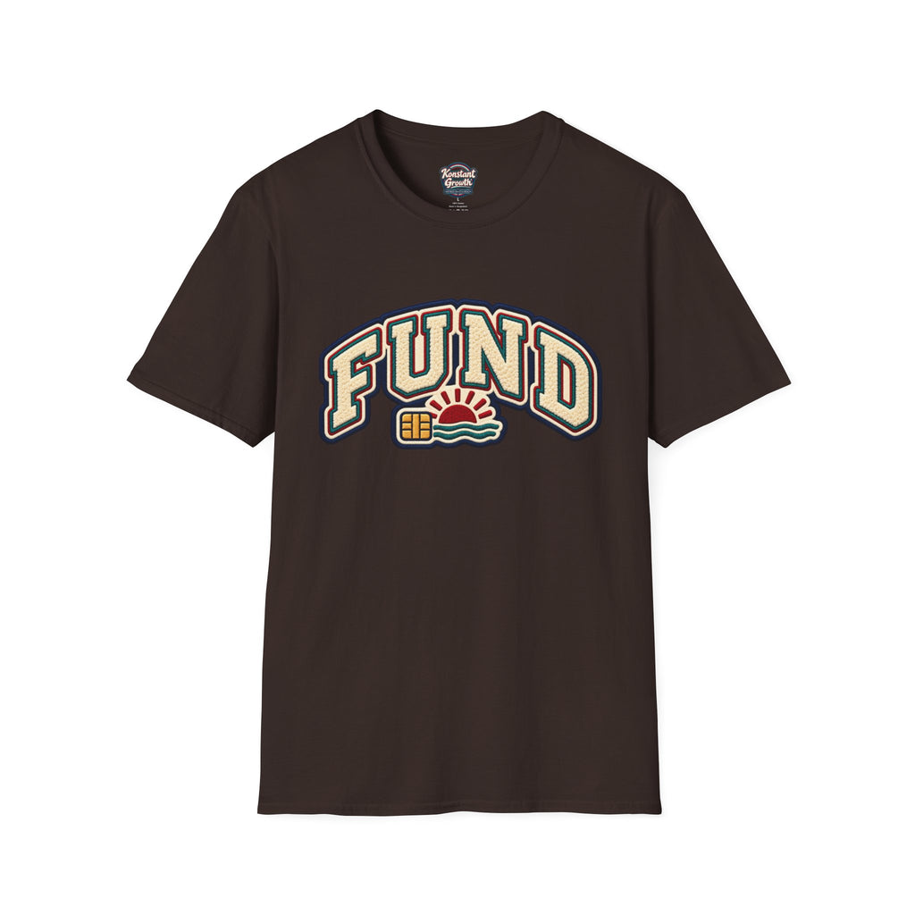 Fund & Grow Graphic T-Shirt — Retro Surf Floral Design