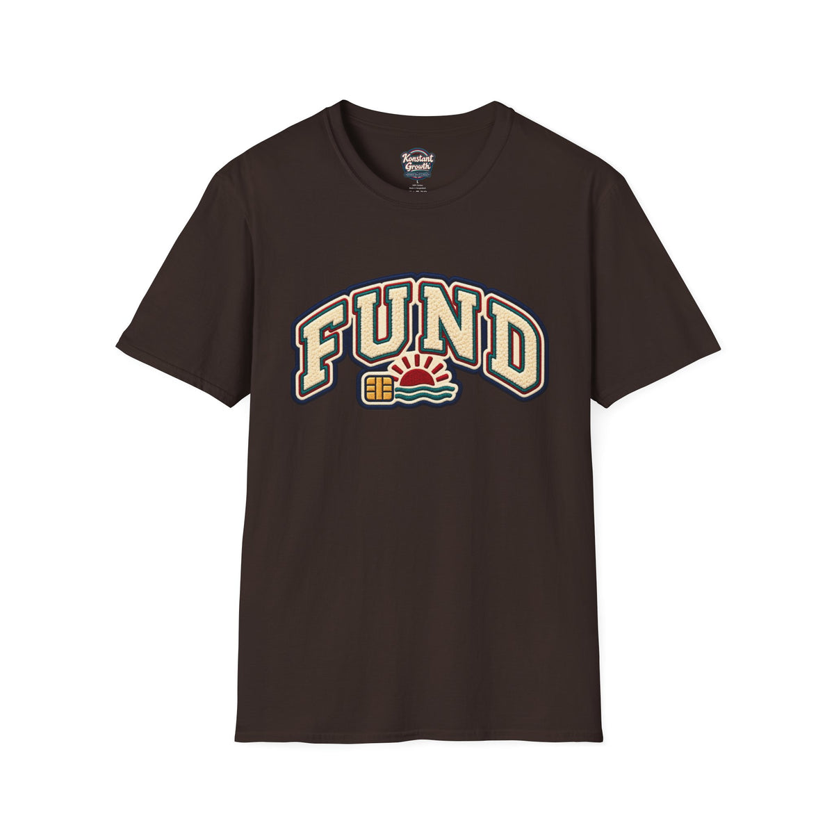 Fund & Grow Graphic T-Shirt — Retro Surf Floral Design