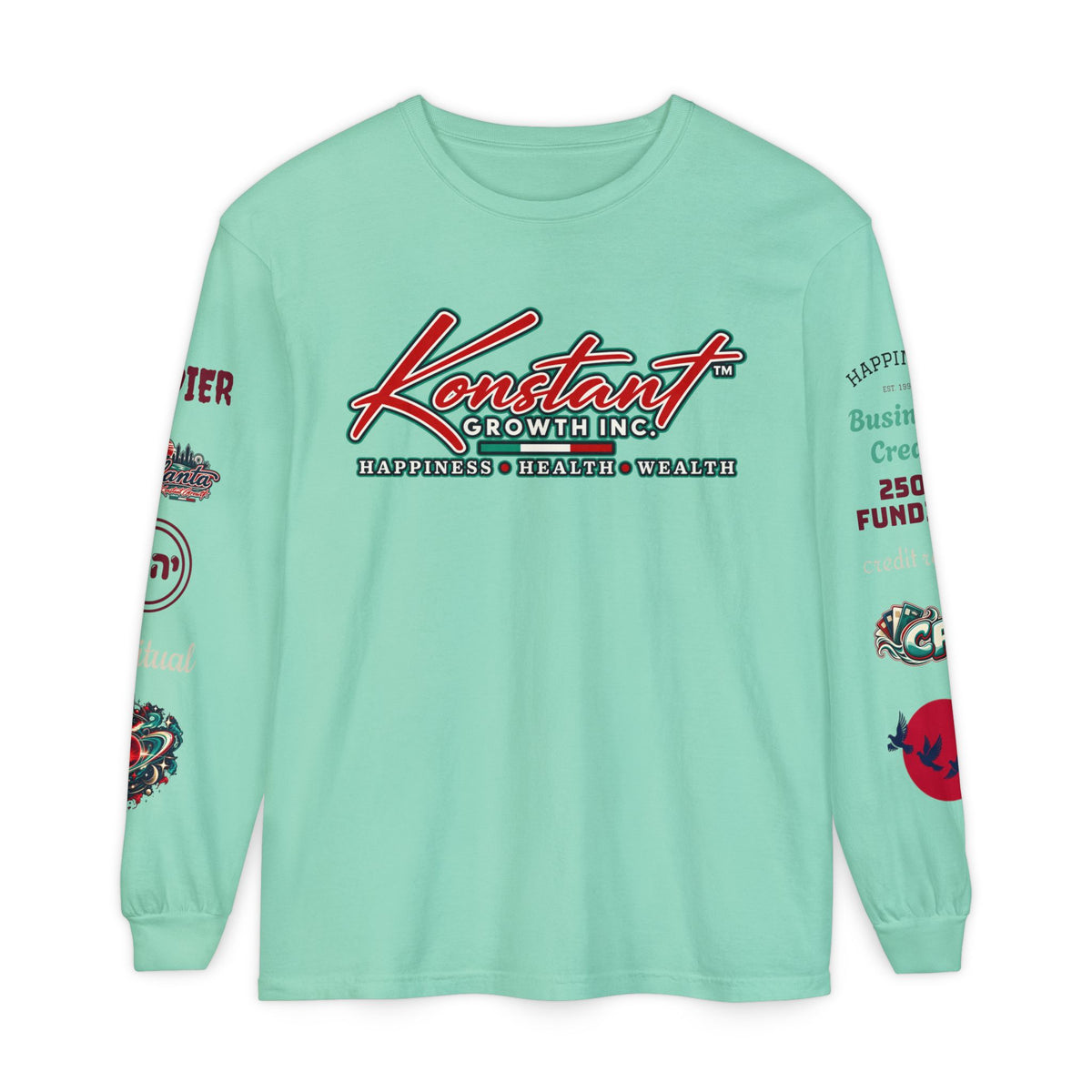 Konstant Growth Long Sleeve T-Shirt — Tropical Palm Surf Graphic