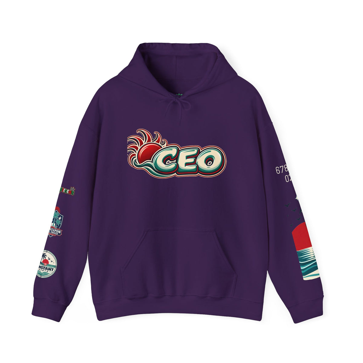 Blessed Surf Hoodie — Palm-Wave Graphic Edition I Printify