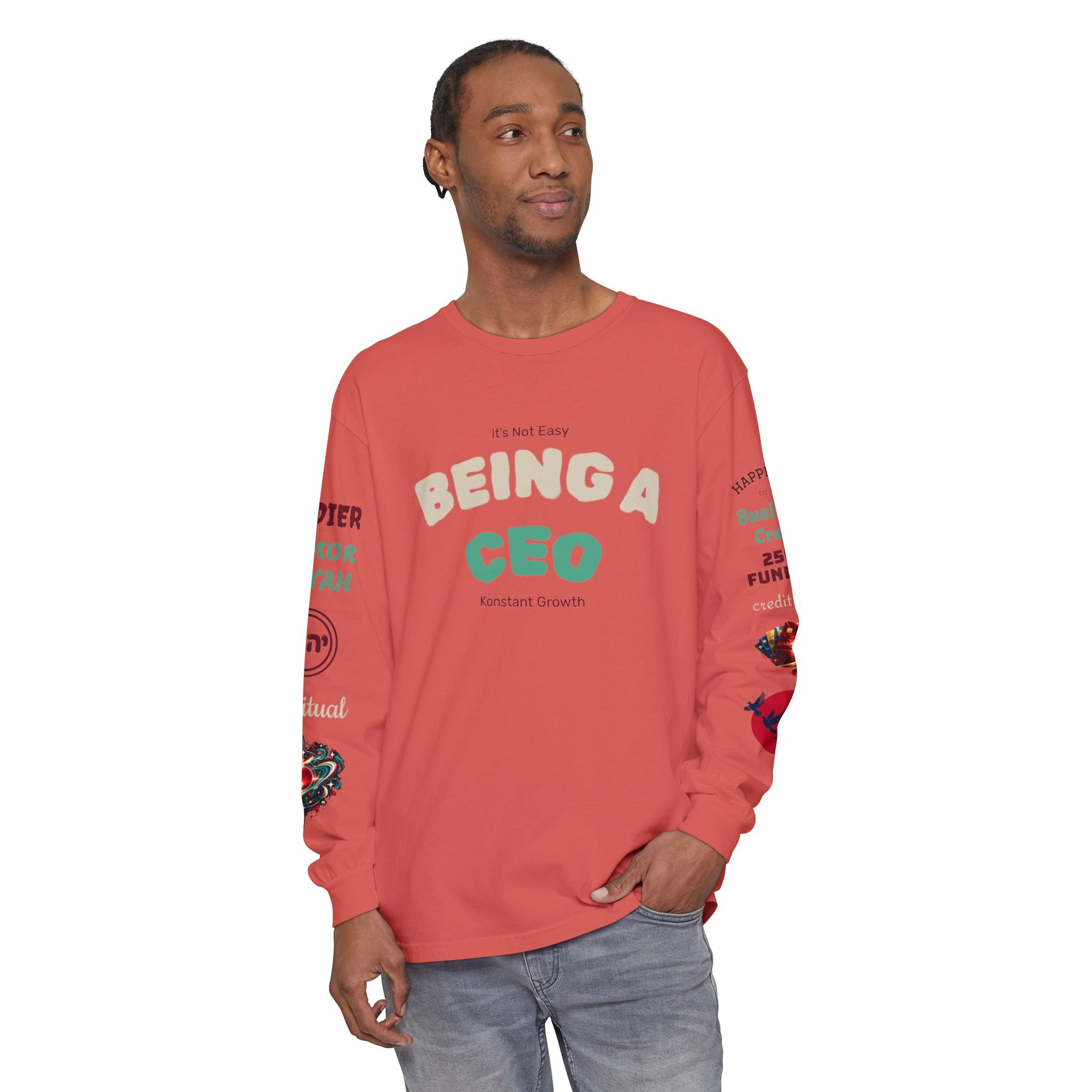 Konstant Growth Vintage Wash Long Sleeve | Premium Entrepreneur T-Shirt
