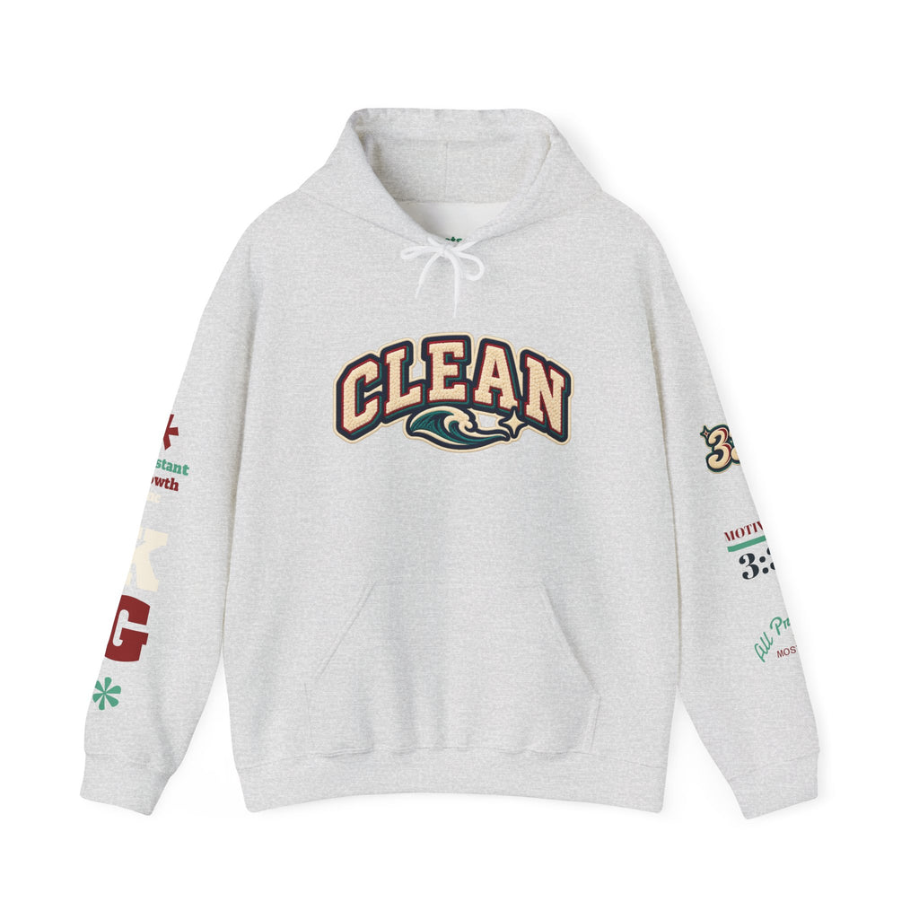 Clean Wave Hoodie — Graphic Palm-Globe Streetwear Hooded Sweatshirt