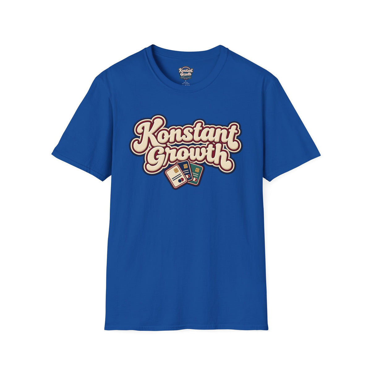Konstant Growth T-Shirt — Retro Palm Sunset Design Printify