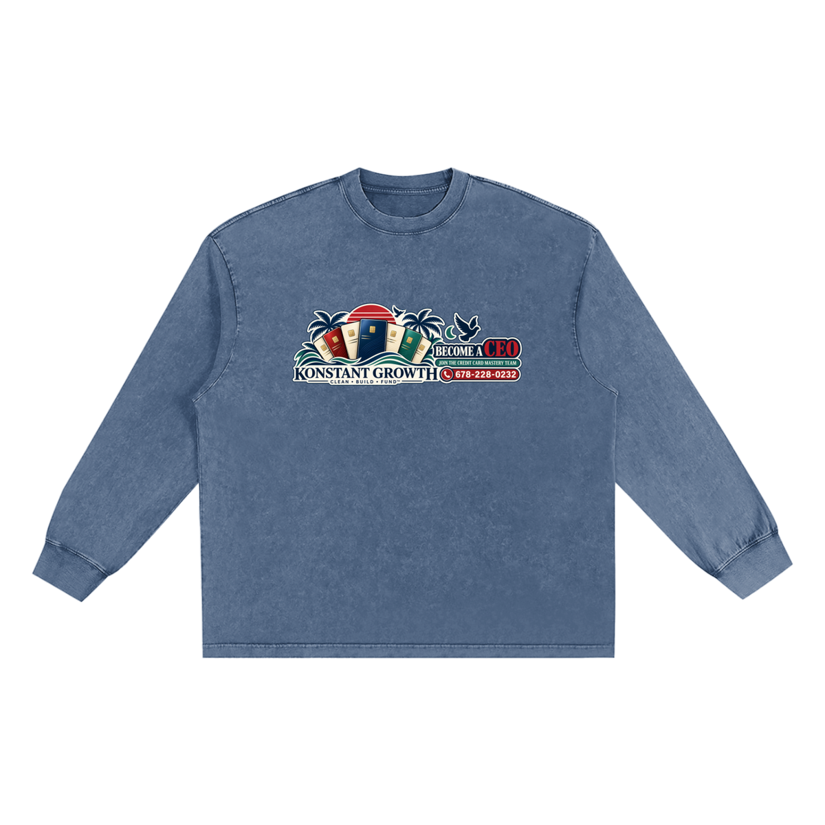 Konstant Growth Vintage — Snow-Washed Frayed-Edge Tee — Edition I ODMPOD