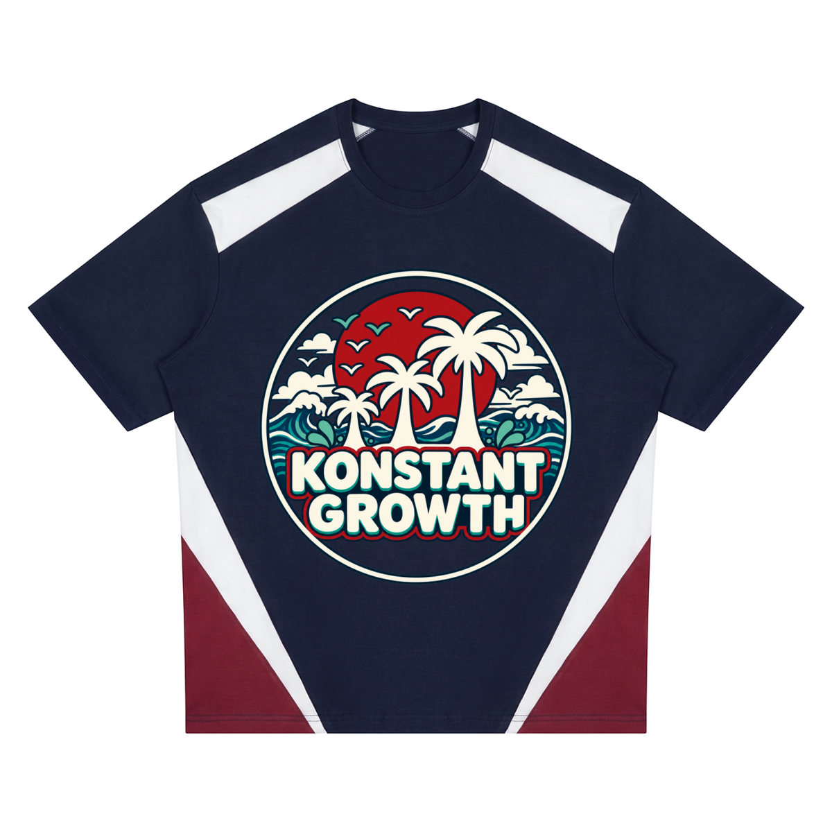 Konstant Growth Inc Unisex Color Block T-Shirt ODMPOD