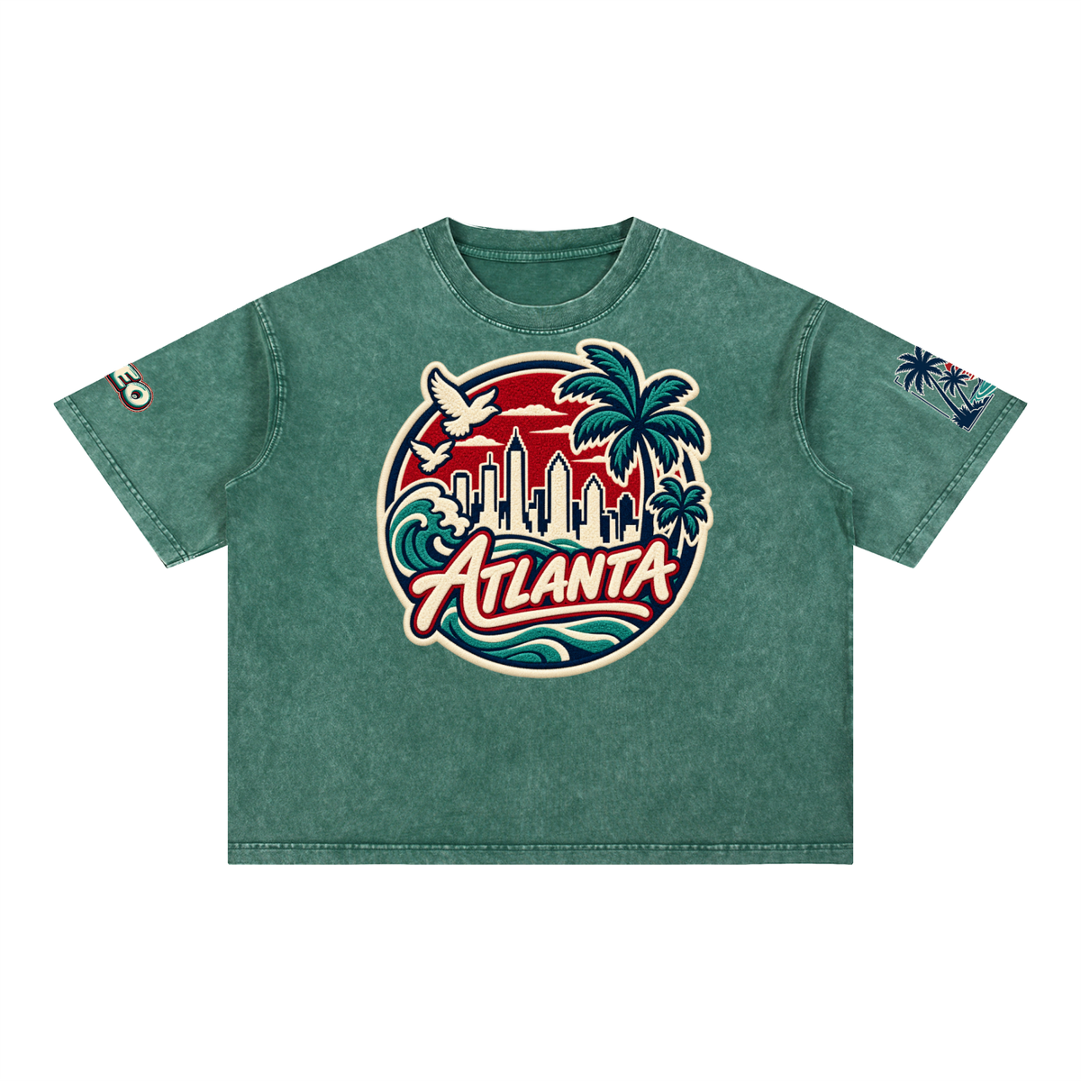 Mineral Wash Boxy Cotton T-Shirt ODMPOD