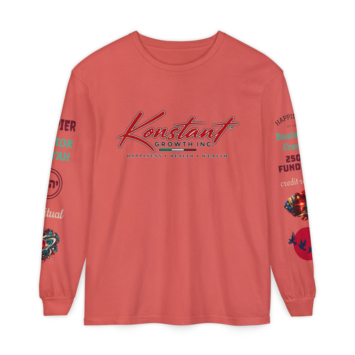 Konstant Growth Inc. Long Sleeve Tee — Tropical Moon Beach Graphic