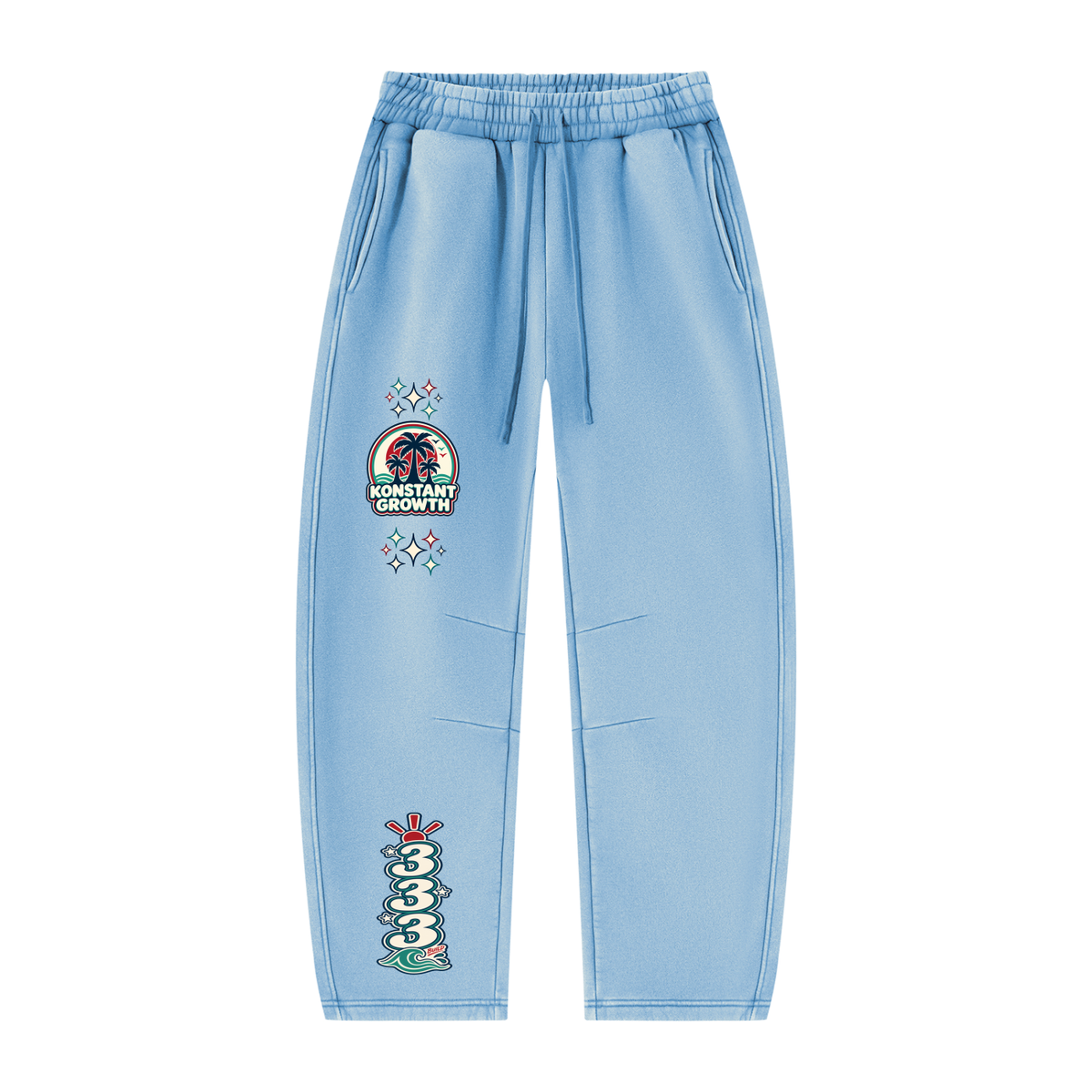 Konstant Growth Vintage — Unisex Vintage Wash Barrel Leg Fleece Sweatpants ODMPOD