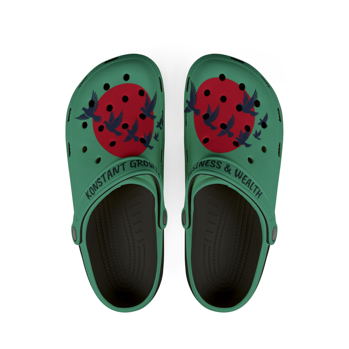 Strawberry Bird Illustration Clogs | EVA Foam Rubber Shoes