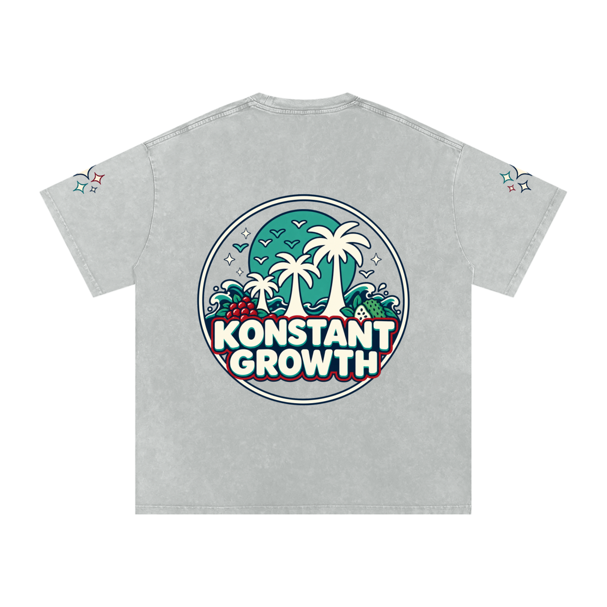 Snow Washed Oversized Cotton T-Shirt ODMPOD