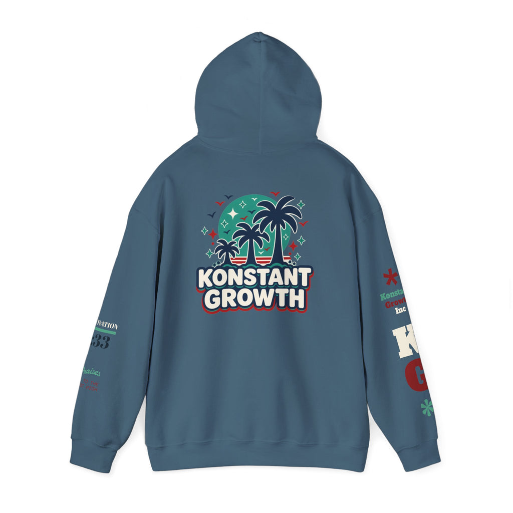 Konstant Growth Hoodie — Retro Palm Tree Graphic Sweatshirt