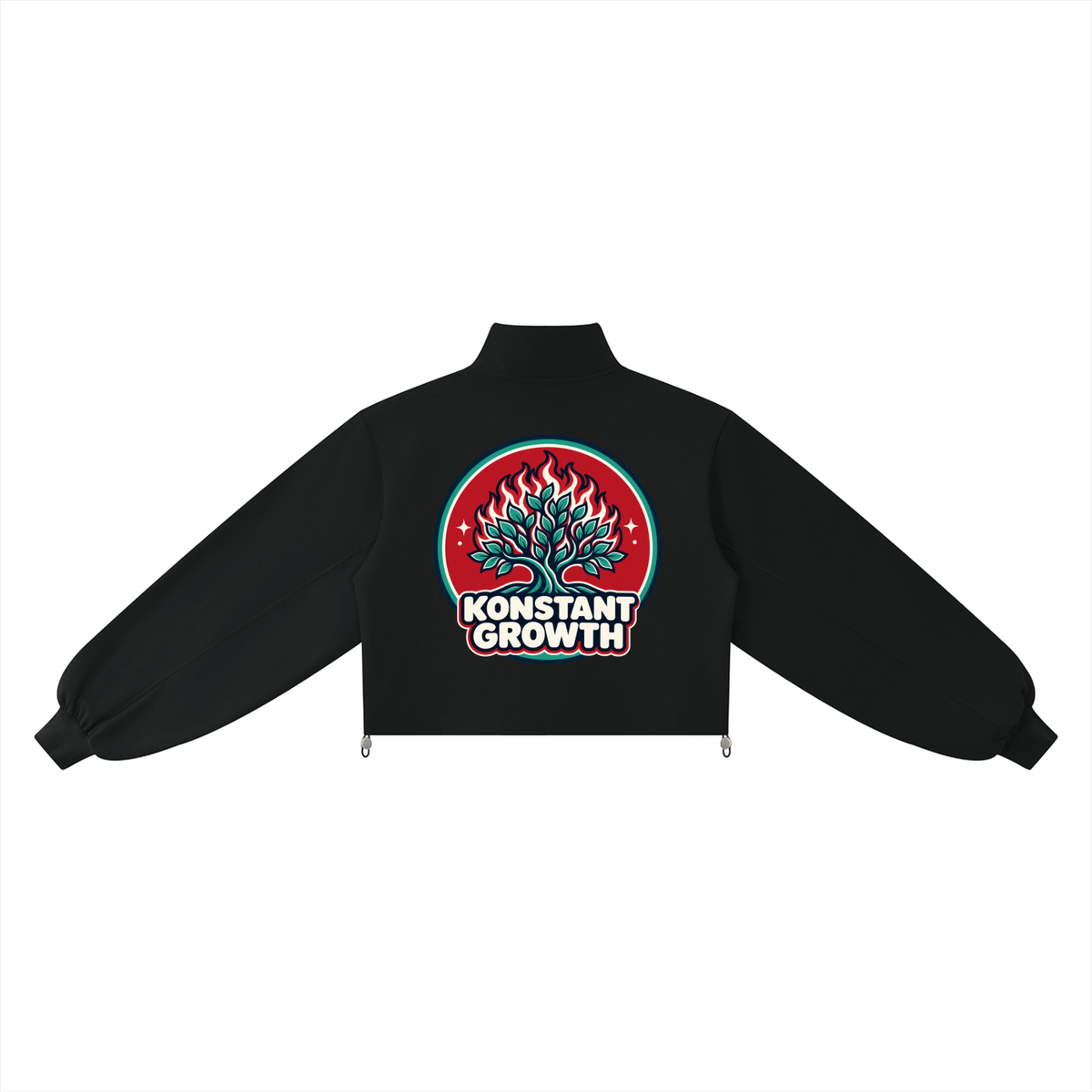 Konstant Growth Vintage — Women’s Mock-Neck Quarter-Zip Sweatshirt