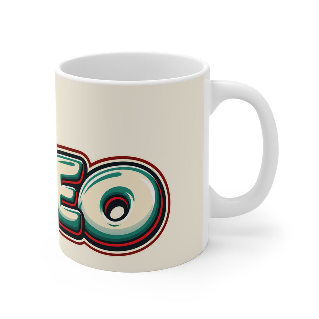 Retro Sunset Crest Mug — CEO Vintage Surf Wave Coffee Cup (11oz)