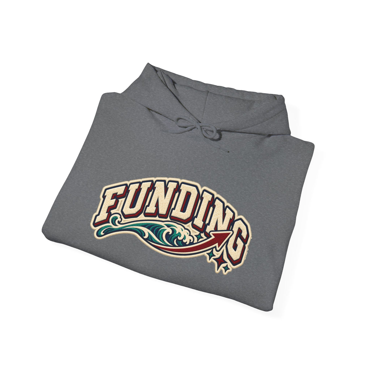 Funding Crewneck Hoodie — "Clean Build Fund" Graphic Pullover