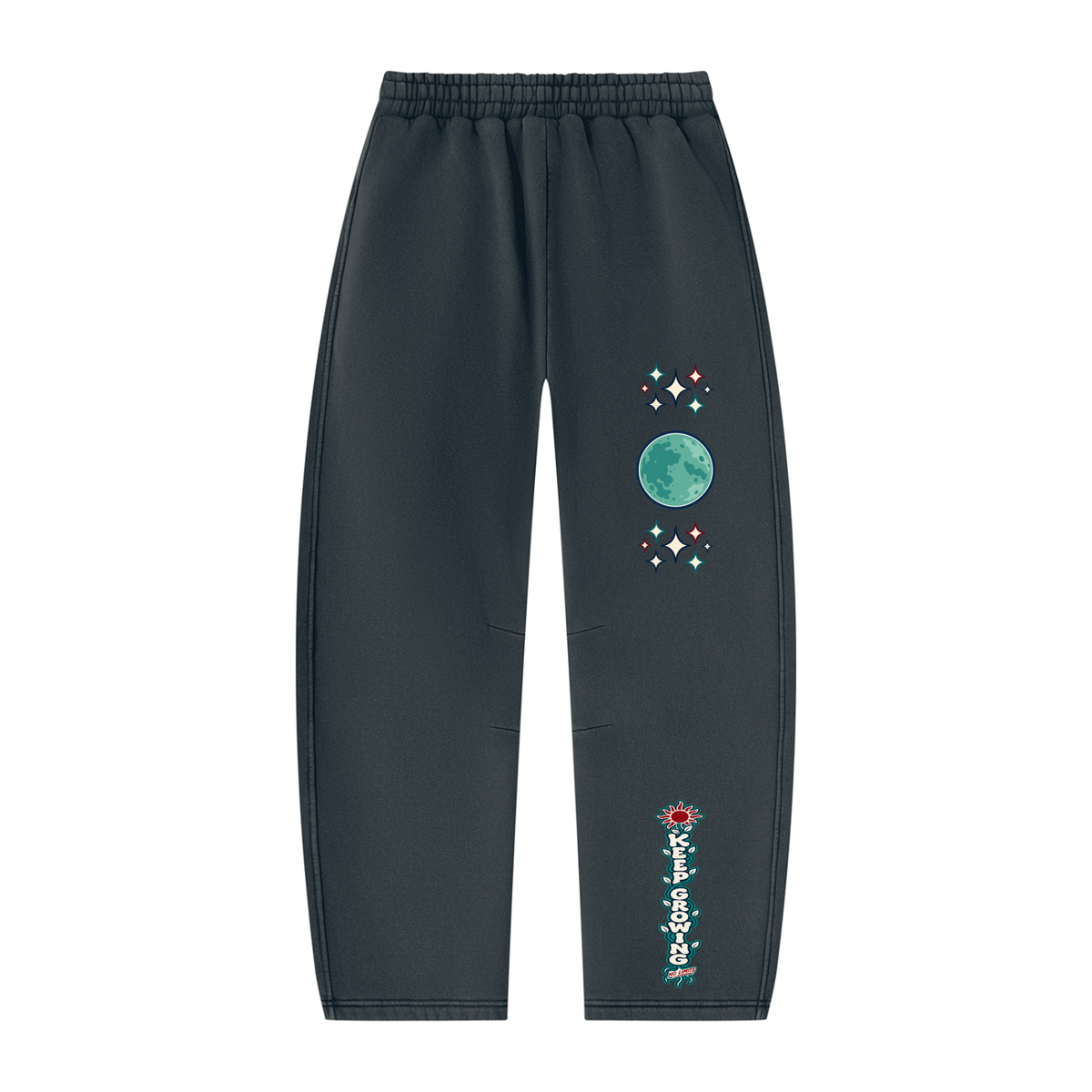 Konstant Growth Vintage — Unisex Vintage Wash Barrel Leg Fleece Sweatpants