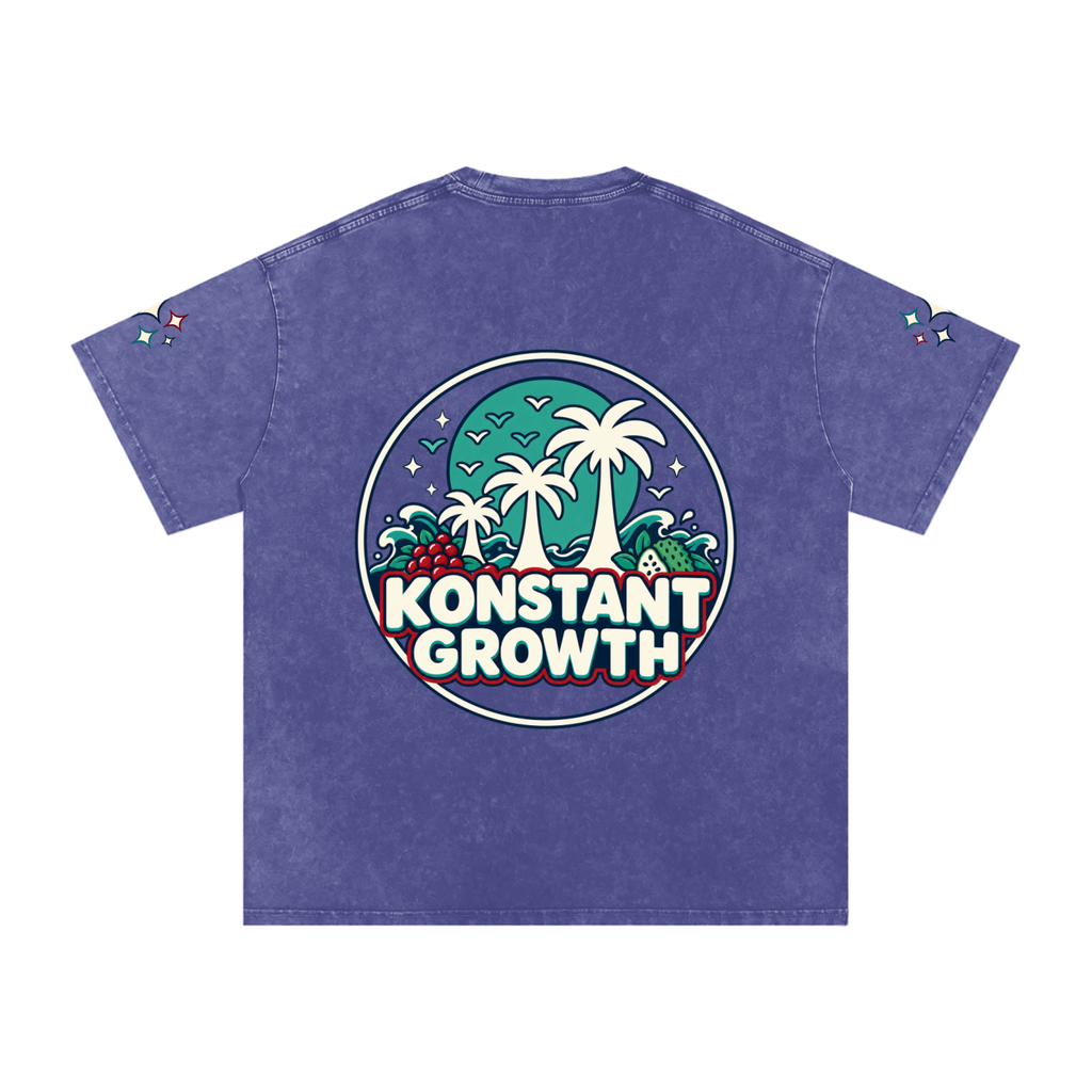 Snow Washed Oversized Cotton T-Shirt ODMPOD