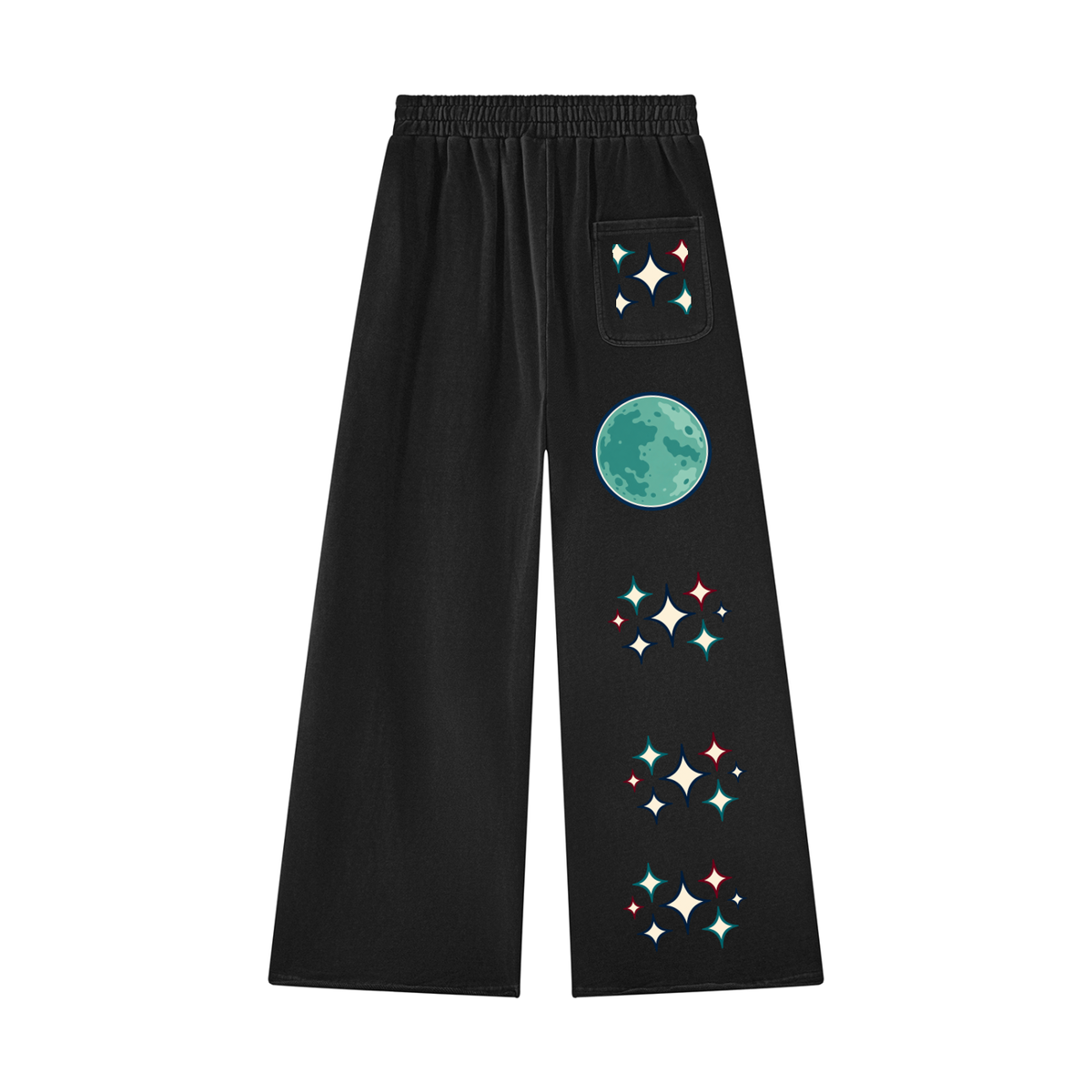Unisex Vintage Wash Raw Edge Sweatpants ODMPOD