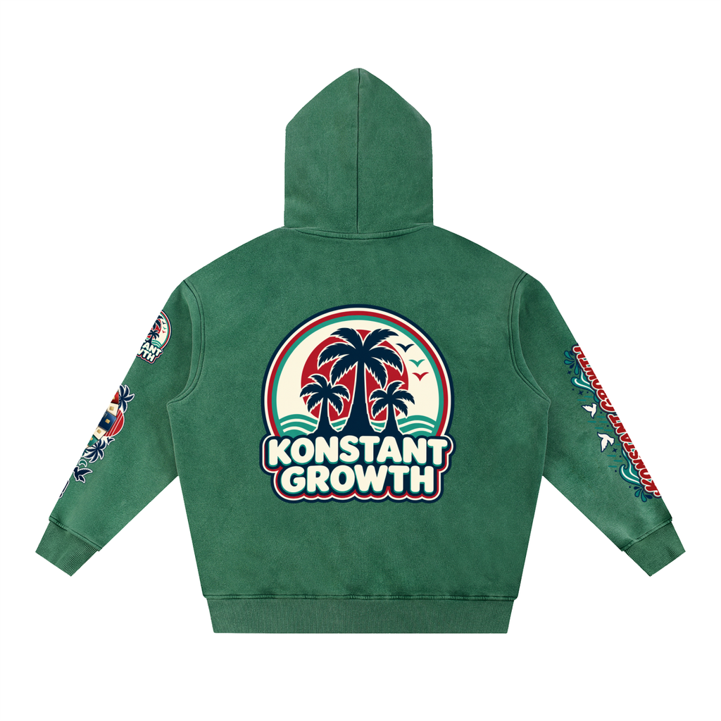 Konstant Growth Vintage — Snow Wash Fleece Oversize Hoodie