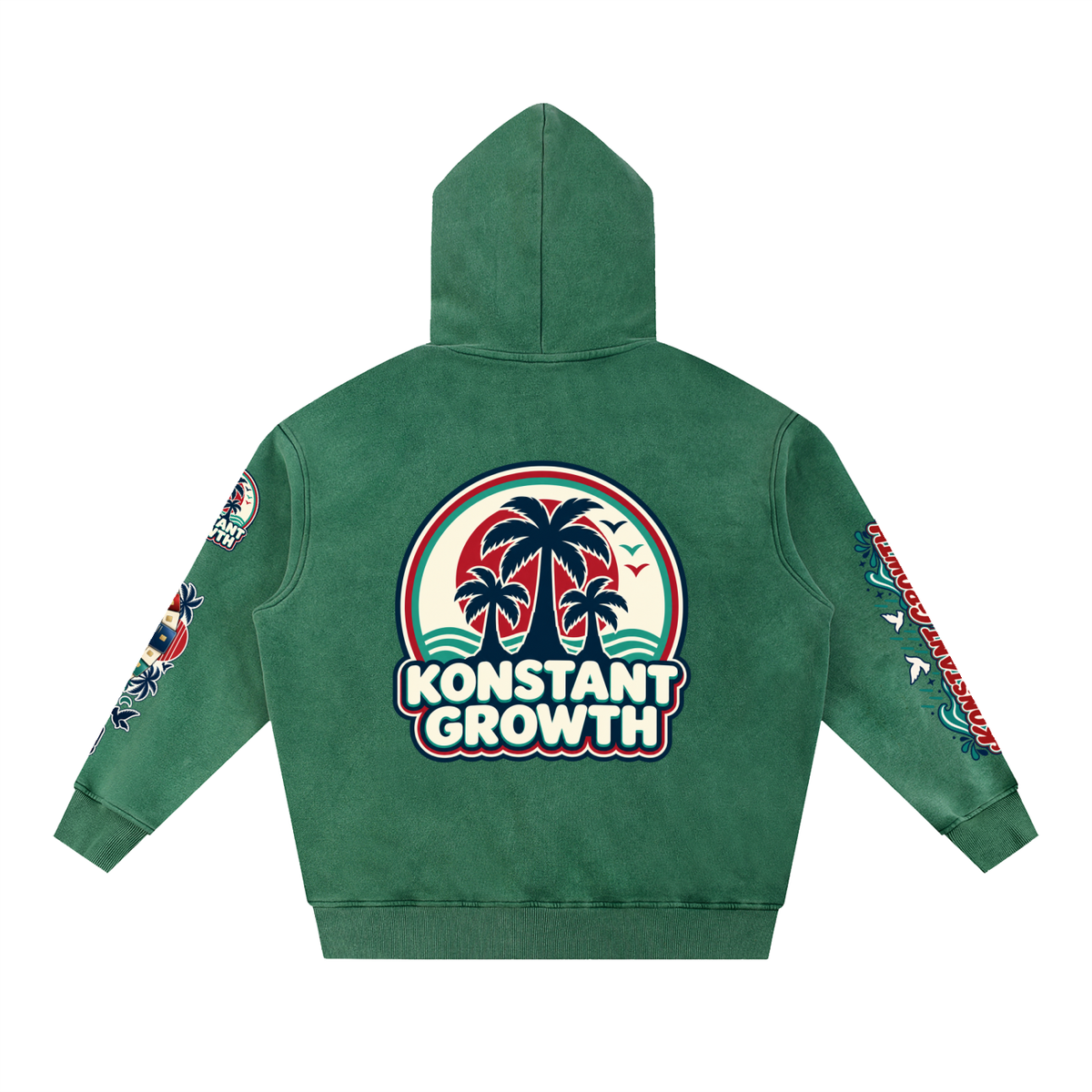Konstant Growth Vintage — Snow Wash Fleece Oversize Hoodie