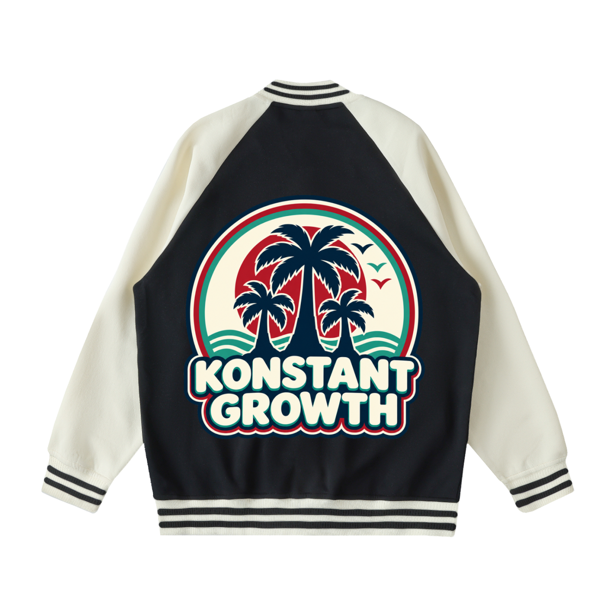Konstant Growth Vintage — Two Tone Raglan Sleeve Varsity Jacket